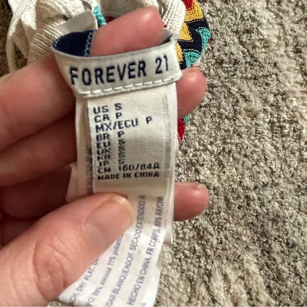 Forever 21 Multicolor Crochet Multicolor Halter Top - Picture 4 of 4